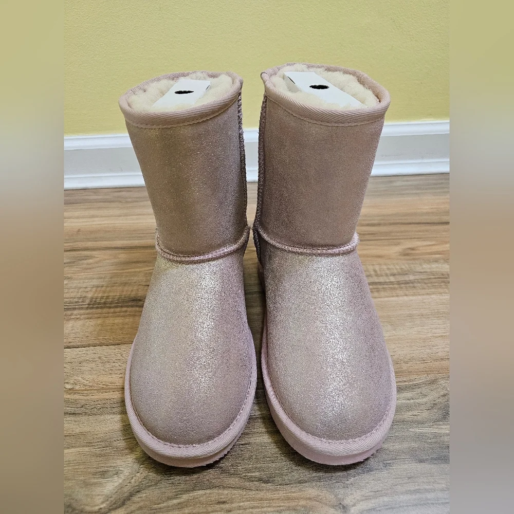 New BearPaw Elle Exotic Youth Pink Glitter, size US 5 - Picture 3 of 14
